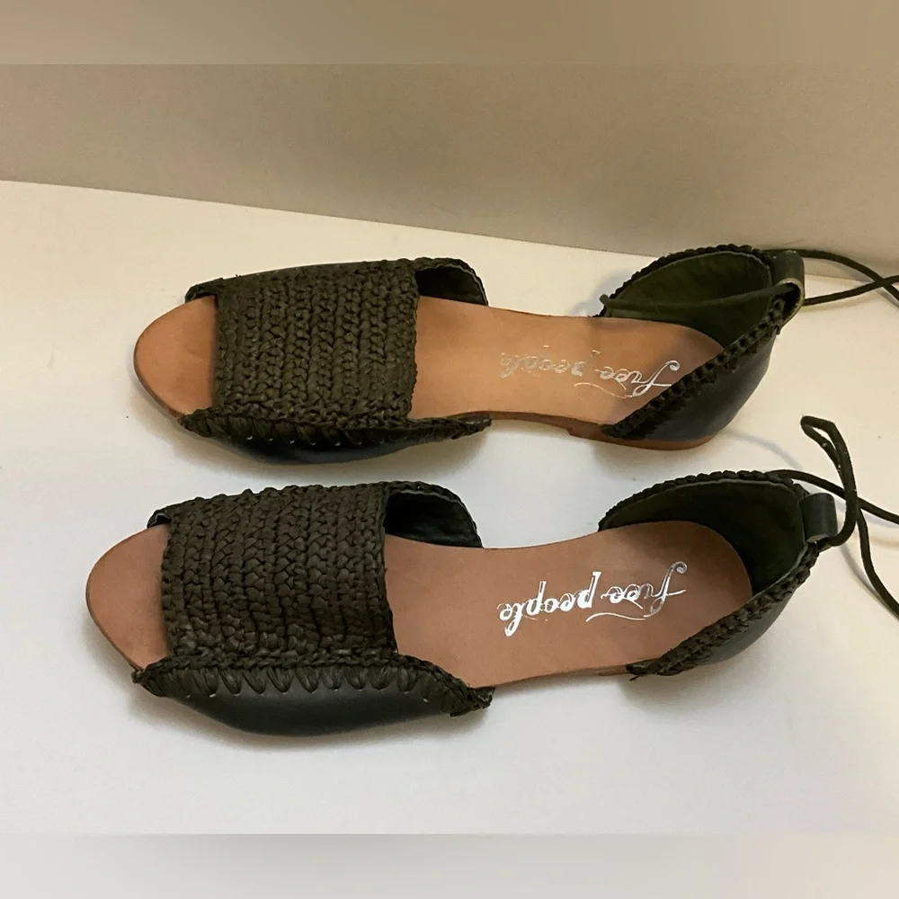 Free People Beaumont woven flat sandals 39 - Picture 5 of 14